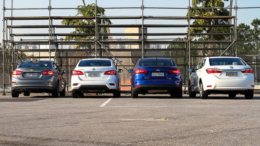 Comparativo Cruze, Corolla, Focus e Sentra