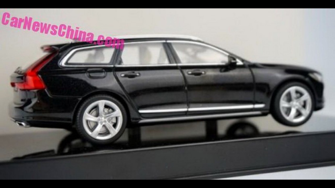 Depois do Volvo S90, inédita perua V90 também aparece em miniatura