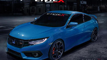 2016 Honda Civic Coupe Si render