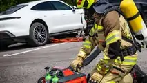 L'estintore Rosenbauer per le auto elettriche