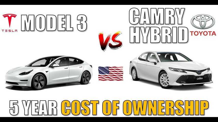 Tesla Shows Model 3 SR+ 5Year Cost Of Ownership Vs Toyota Camry