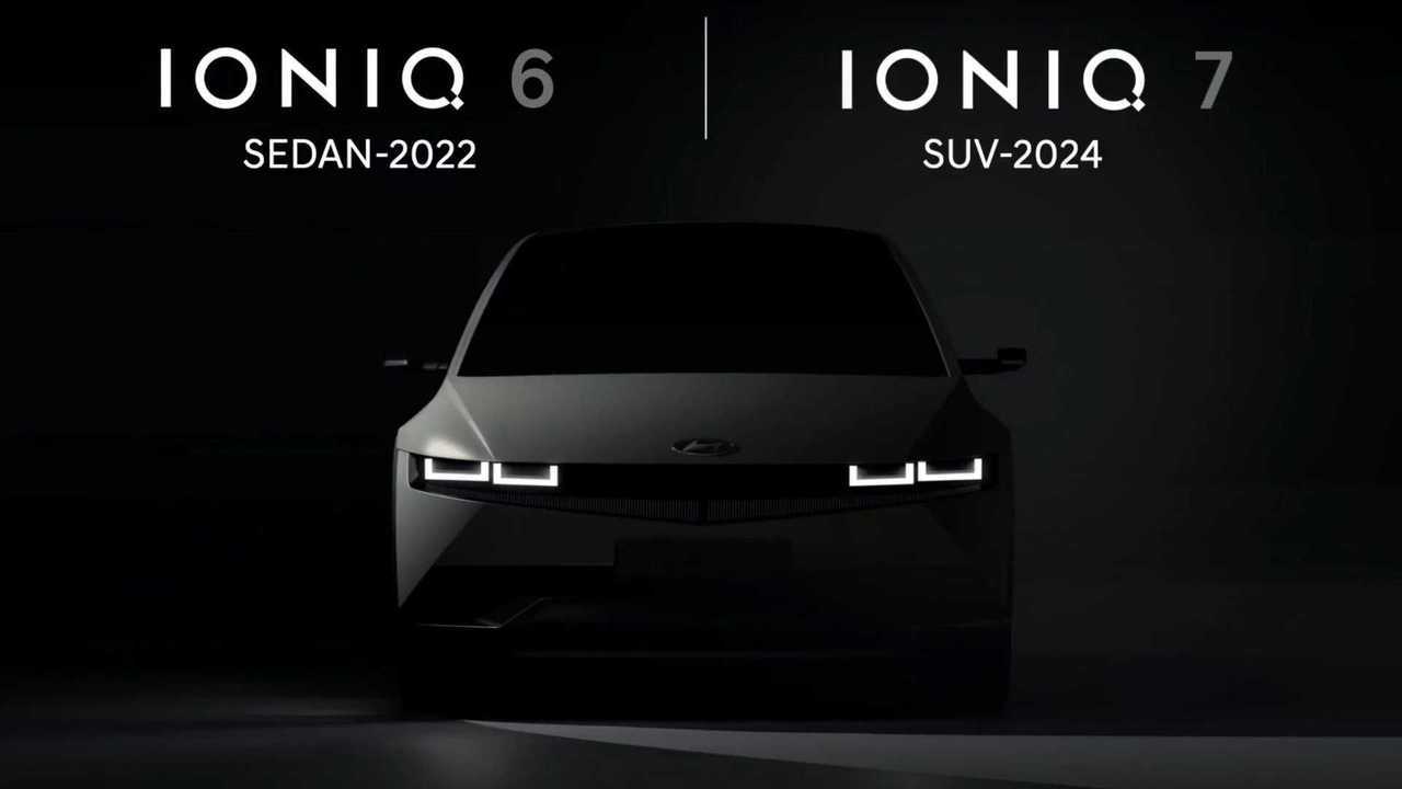 Hyundai Ioniq 6 und Ioniq 7 (Teaserbild vom Mai 2021)