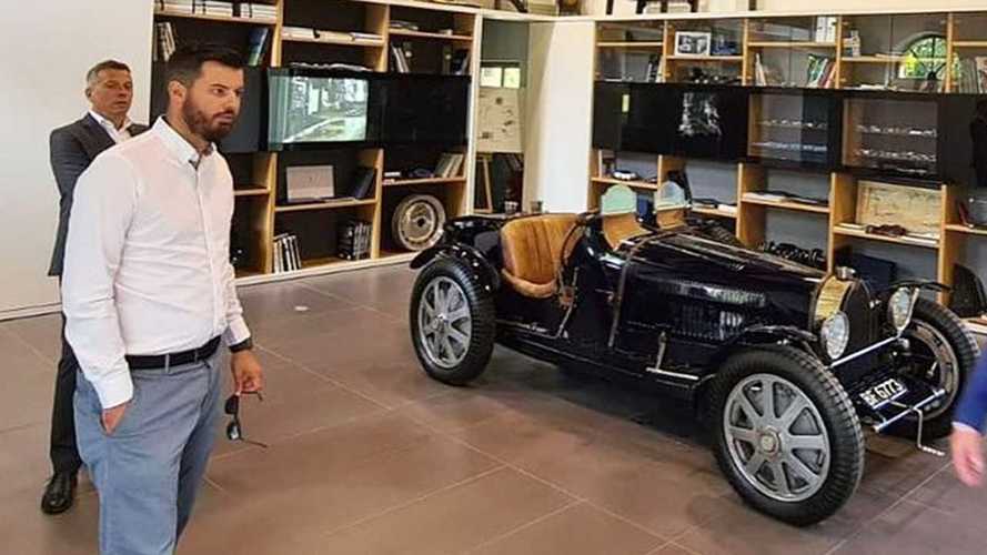 Mate Rimac visita la sede Bugatti