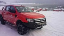 una ford ranger en la antartida