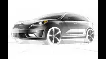 Kia Niro, i bozzetti ufficiali
