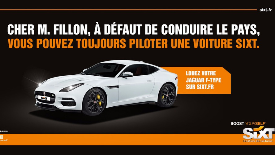 Publicité Sixt présidentielle