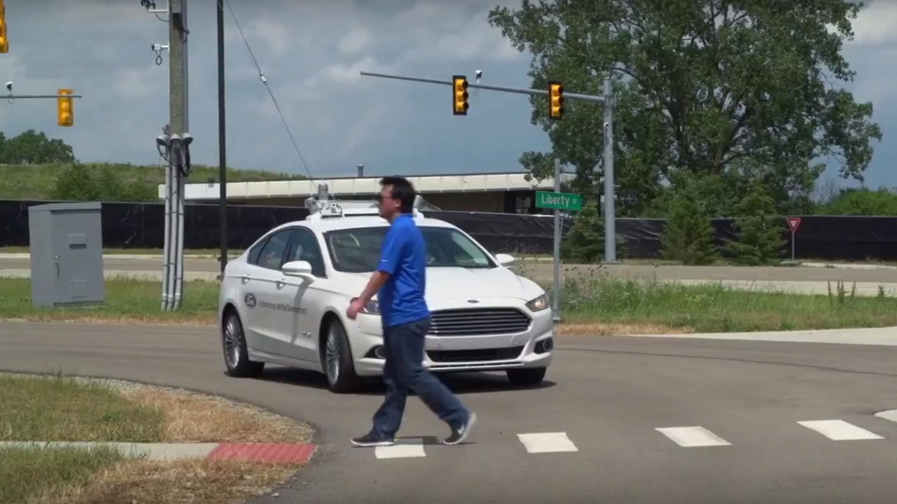 Ford Fusion autonomous prototype demonstration