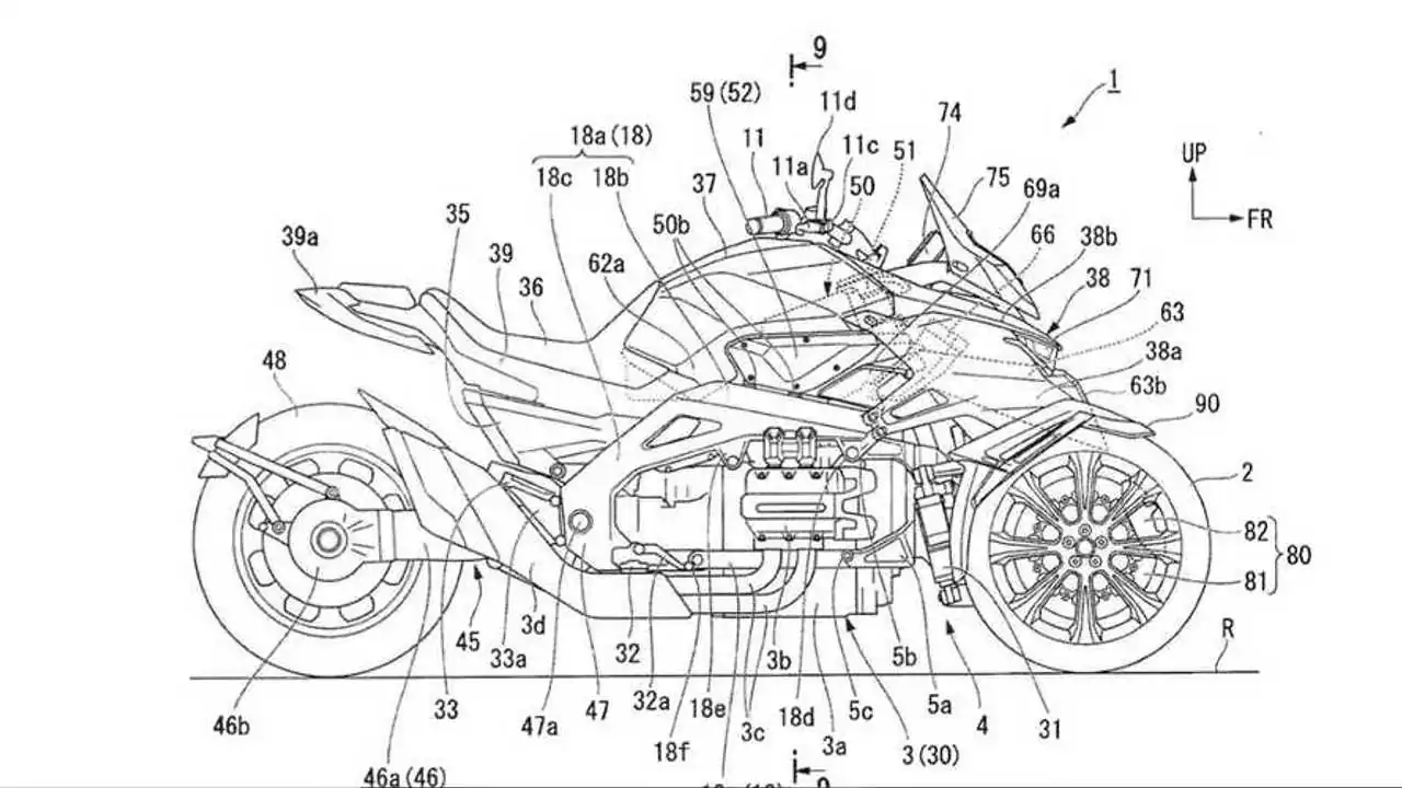 Is Honda Planning To Build A Gold Wing-Powered Niken? Honda Niken 1