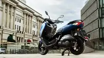 2021 Yamaha NMAX - Blue - Left Side Rear Parked