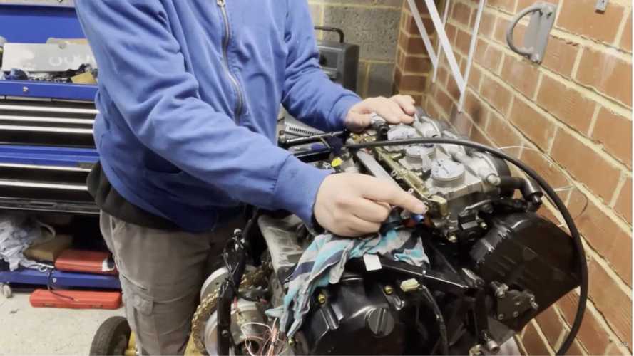 Blind Brit is building classic Mini with a Yamaha R1 motorcycle engine