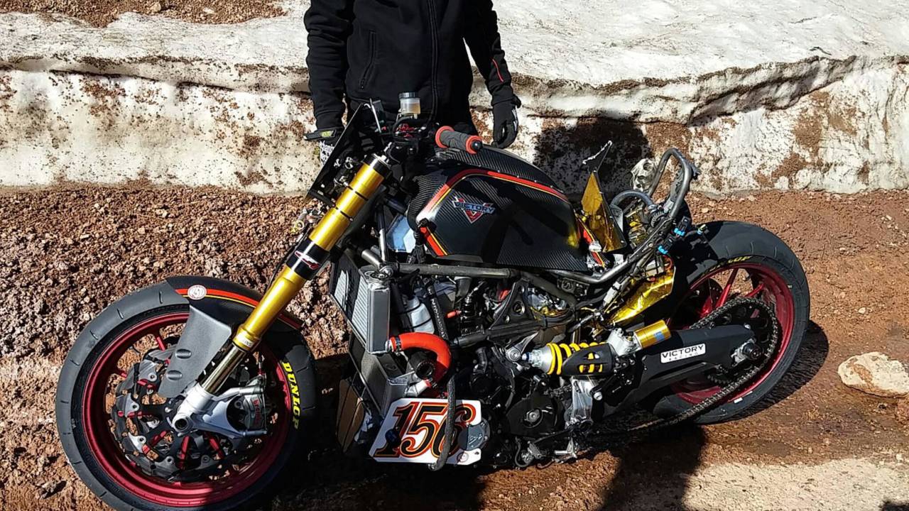 Victory Project 156 bike damaged in crash—Canet is OK (Video)