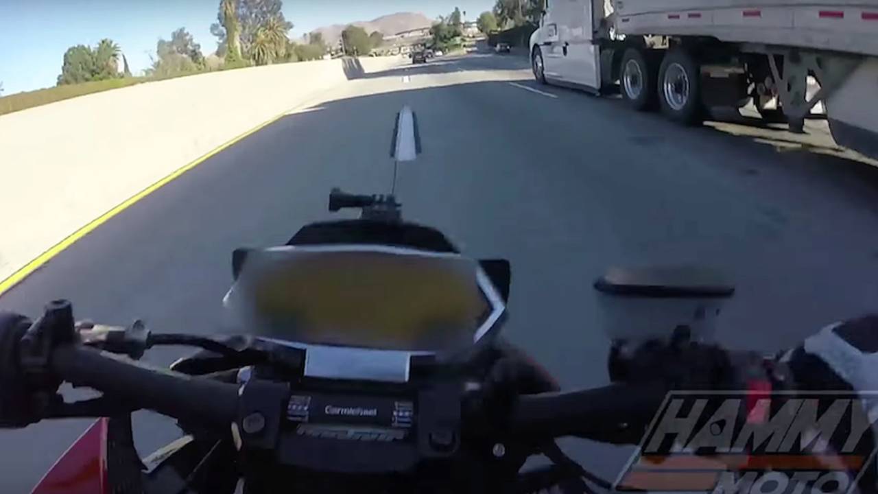 Video of the Day: Z1000 Rider Slides Under Semi