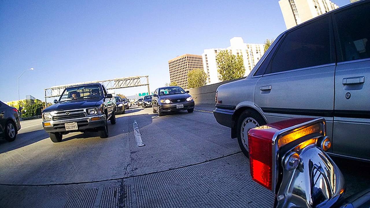 Learning How to Lane Split in One of America's Most Congested Cities