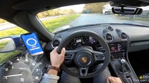 Porsche 718 Spyder'ın 305 km/sa hıza ulaşmasını izleyin!