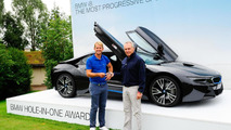 Golfer James Heath and the BMW i8