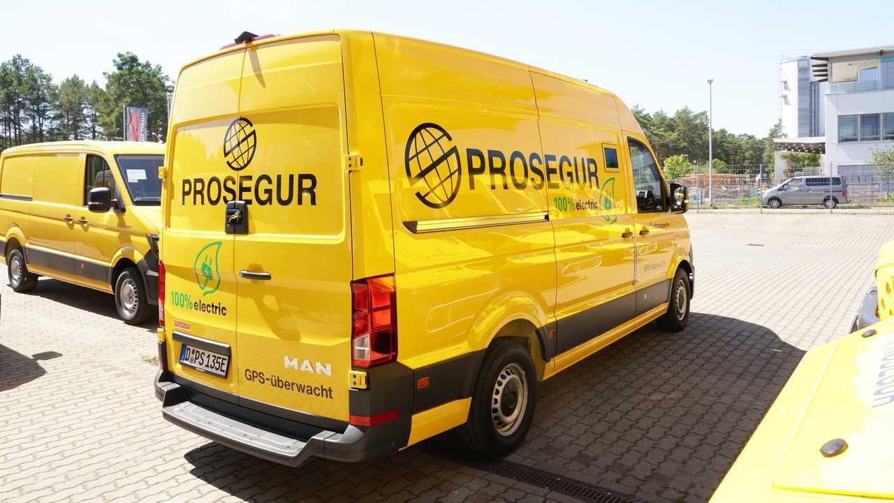MAN eTGE armoured money transporter in Prosegur fleet