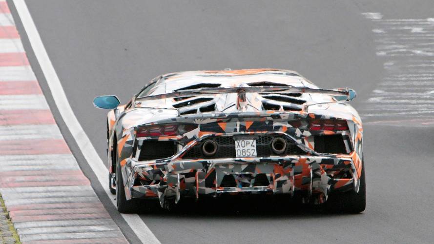 2019 Lamborghini Aventador SV Jota spy shots