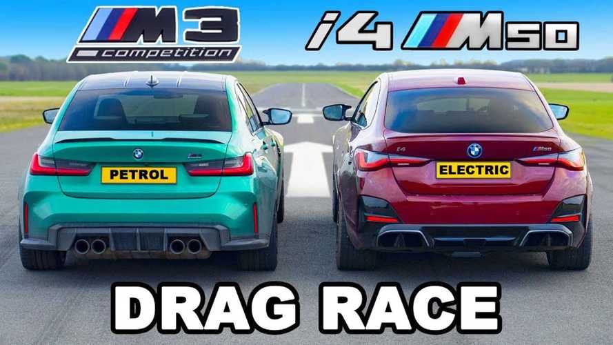 BMW i4 M50 Versus M3 Drag Race Is Remarkably Close