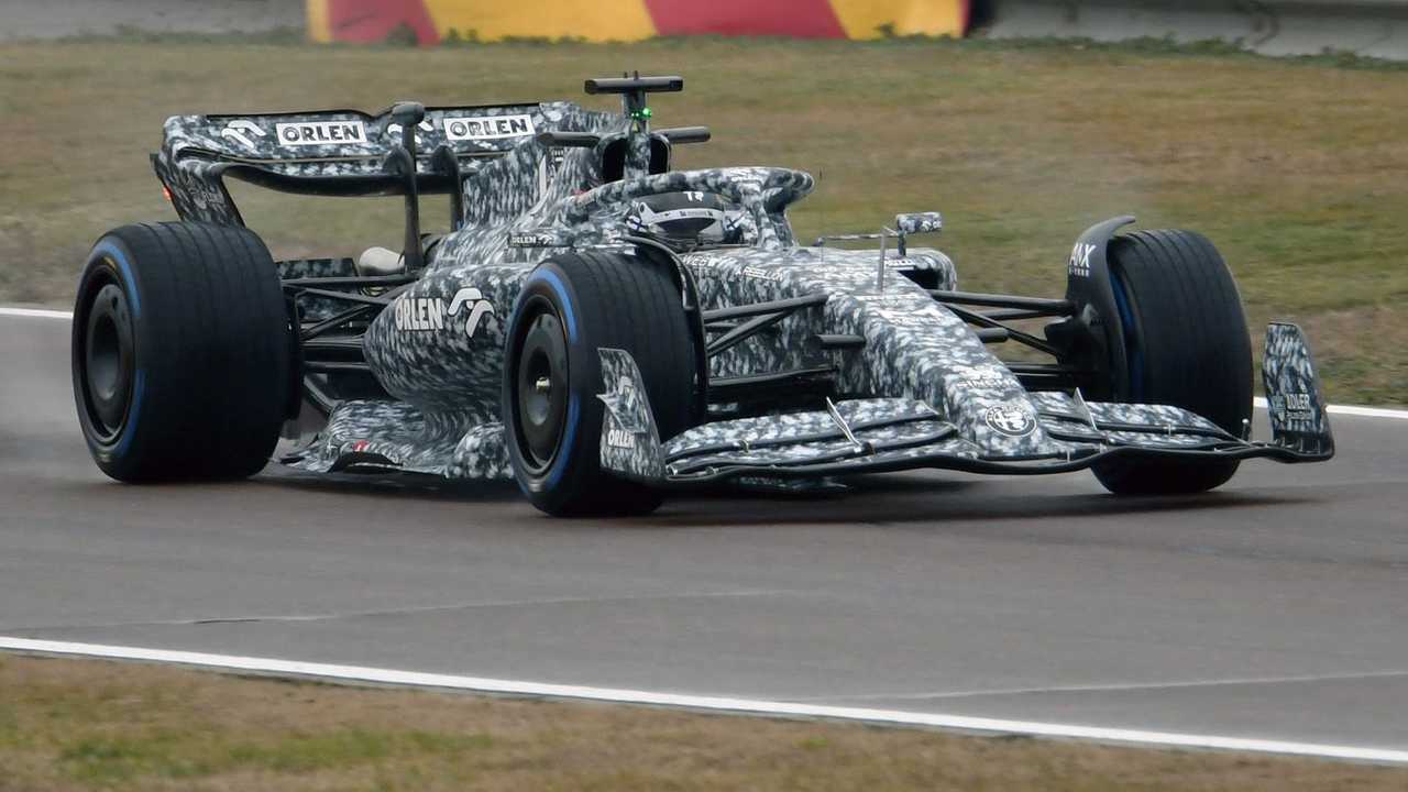 Valtteri Bottas testing Alfa Romeo C42 at Fiorano 2022
