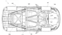 Ferrari EV Layout Patent Drawings