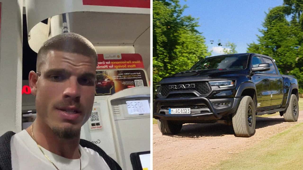Man buys new truck. Then he realizes it'll cost $120 every 2 days to fill up