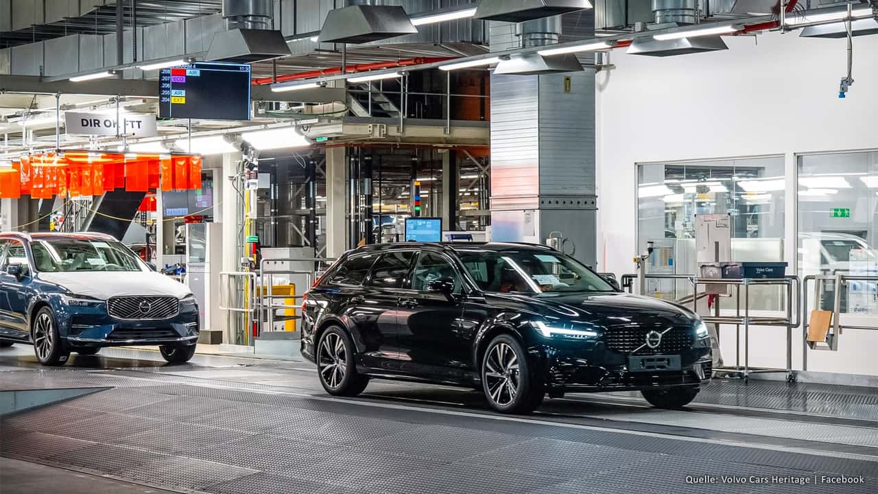 Ende der Produktion des Volvo V90 and V90 Cross Country