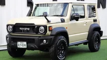 Suzuki Jimny trasformata in Toyota Land Cruiser 70