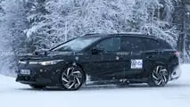 Photo d'espionnage de la Volkswagen ID.7 Tourer 2024
