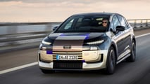Audi A2 e-tron mit Tarnfolie