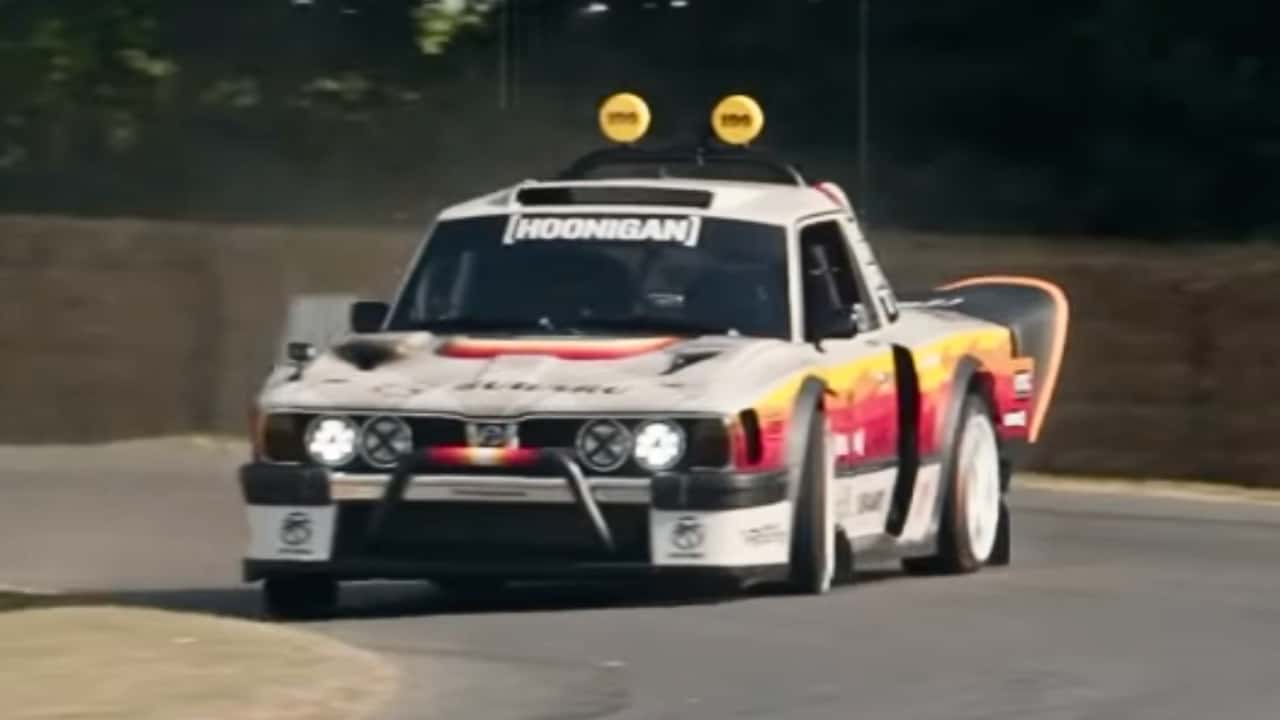 Travis Pastrana Drifts Up Goodwood Hill in 670-Horsepower Subaru Brataroo