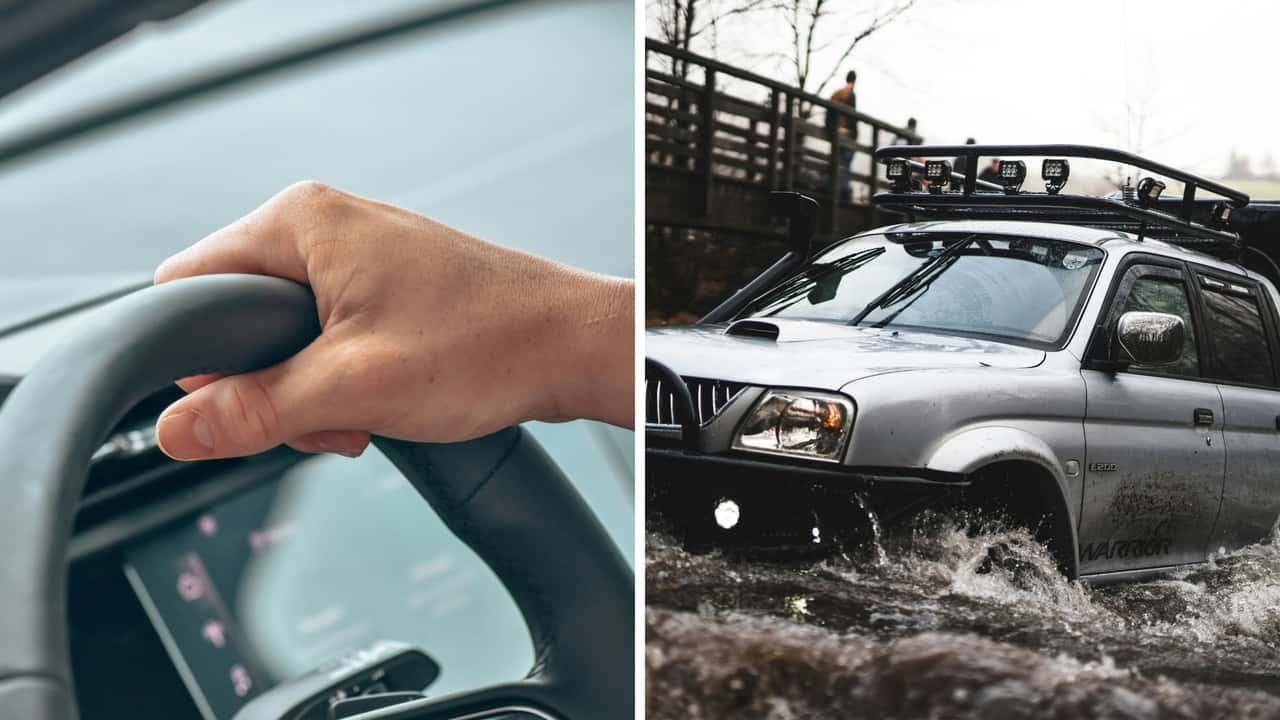 Man Drives Into Raging River. Then He Makes It To The Other Side. 
