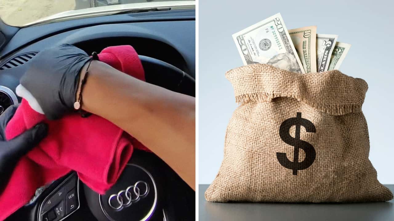 Audi Driver Gets Her Car Detailed
