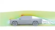 Rivian R1T Virtual Wind Tunnel by AirShaper