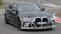 BMW M3 CS mit weniger Tarnung erwischt (Oktober 2022)