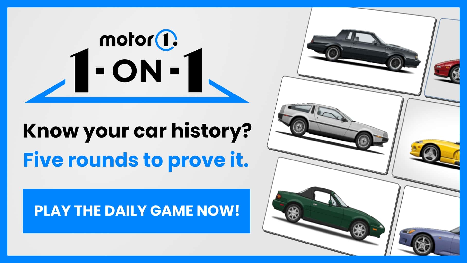 你真的懂車嗎？來玩 Motor1 的汽車知識問答遊戲！