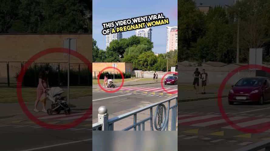 Megdöbbentő, amit a zebrán műveltek a terhes édesanyával