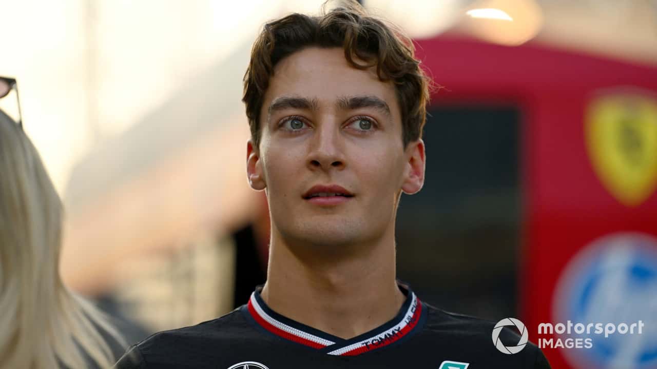 George Russell at Abu Dhabi GP 2024