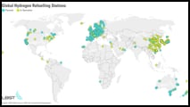 Wasserstoff-Tankstellen weltweit: Die meisten befinden sich in Europa und Asien