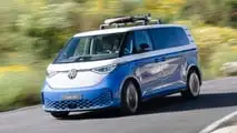 US-spec 2024 Volkswagen ID. Buzz LWB exterior driving shots