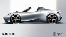 El Garavini Perenne basado en el Alfa Romeo 4C