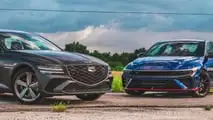 Genesis G80 Vs Hyundai Elantra N Comparison Review