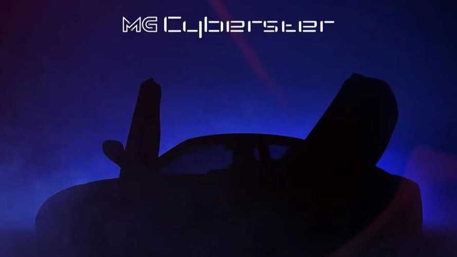 MG выложил новые тизеры родстера Cyberster. Он стал слегка другим
