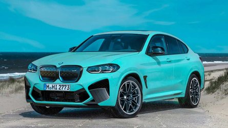 BMW запатентовал четыре названия для будущих электрокроссоверов BMW iX4 M rendering
