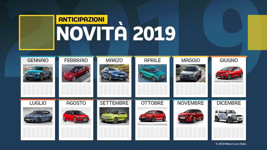 Novità auto 2019, cosa vedremo da gennaio a dicembre