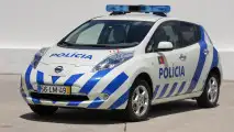 La Nissan Leaf della polizia portoghese