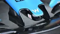 Senna logo on the front wing of Williams FW42