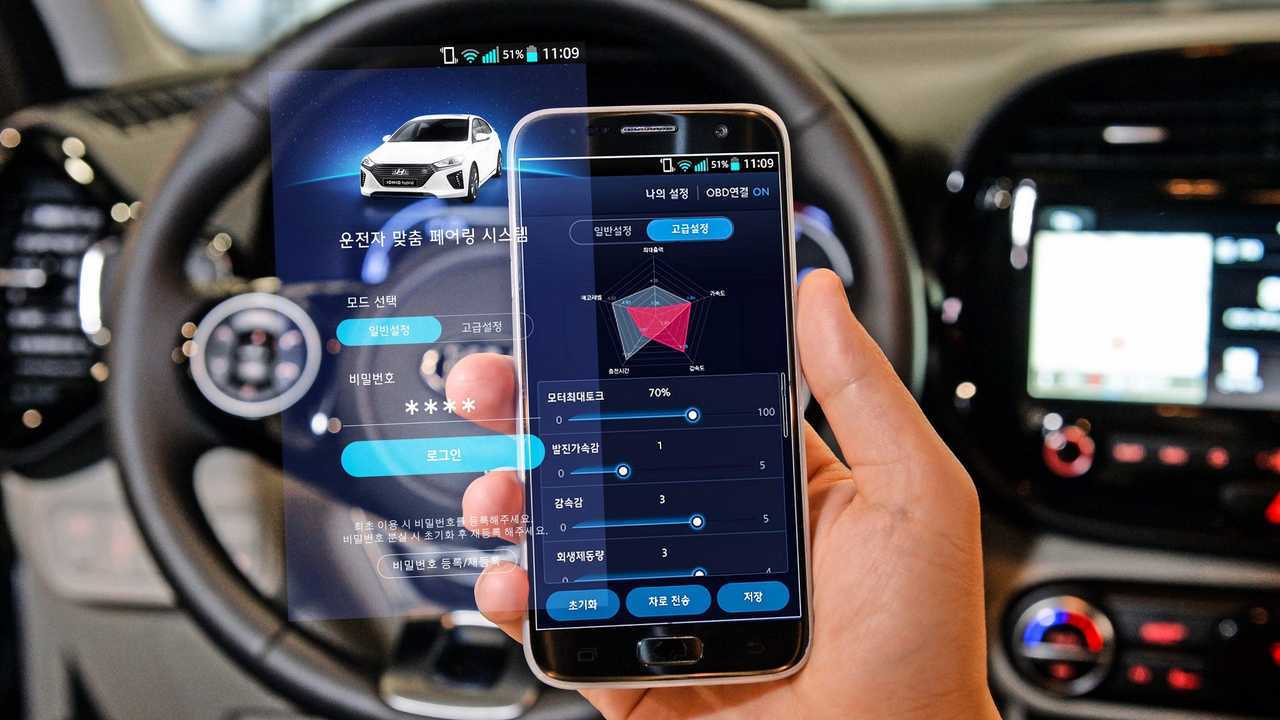 Hyundai controllo elettriche smartphone