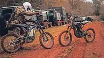 La moto électrique des parachutistes britanniques