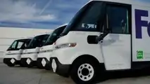 The first BrightDrop EV600 electric vans delivered to FedEx