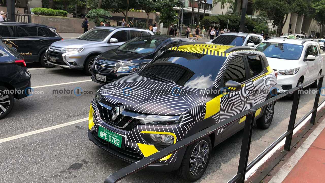 Flagra do Renault Kwid E-Tech no Brasil